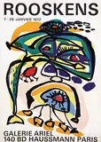 Anton Rooskens, Galerie Ariel Paris Rooskens, 1972, poster
