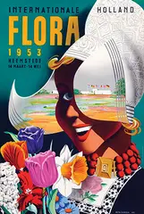 Reyn Dirksen, Internationale Flora Heemstede, 1953, poster
