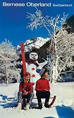Rolf Krebs, Bernese Oberland Switzerland, 1963, poster