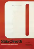 Walter Ballmer, Kunstgewerbemuseum Zürich Stile Olivetti, 1961, poster