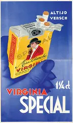 Fré J. Drost, Miss Blanche Virginia Cigarettes, poster