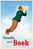 Jan Wijga, Vacantie met 'n Boek, 1950, poster