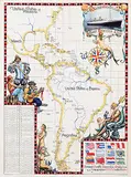 T. Mat., Holland-America Line South America Cruise, 1950, poster