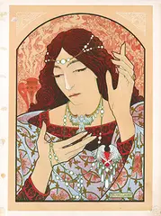 Marcel-Lenoir, Without text (Invocation to the Madonna of Green Onyx), 1897, poster