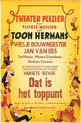 Joop Geesink, Theater Plezier van Toon Hermans Dat is het toppunt, 1947, poster