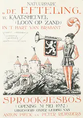 Anton Pieck, Natuurpark De Efteling Sprookjesbos, 1952, poster