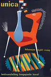 Cornelius van Velsen, unica tentoonstelling toegepaste kunst hilversum, 1958, poster