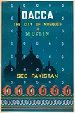 Motahar, See Pakistan Dacca City of Mosques & Muslin, 1961, poster
