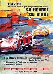 Erich Strenger, Porsche 24 Heures du Mans, 1956, poster