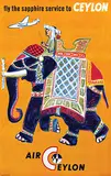 Mart Kempers, Air Ceylon to Ceylon, poster