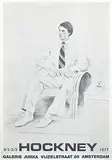 David Hockney, Galerie Jurka Amsterdam Hockney, 1977, poster