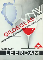 Andries D. Copier, Gildeglas Leerdam, poster