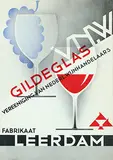 Andries D. Copier, Gildeglas Leerdam, poster