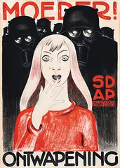 Walter, SDAP Bond van Soc. Dem. Vrouwenclubs. Moeder Ontwapening, poster