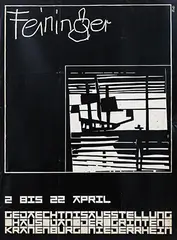 Andreas B. Feininger, Haus van der Grinten Kranenburg Gedaechtnisausstellung Feininger, 1956, poster