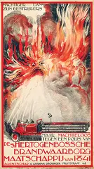 Andreas J. Verhorst, De 's Hertogenbossche Brandwaarborg Maatschappij van 1841, 1929, poster