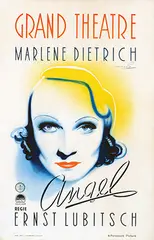 Frans Mettes, Movie: Marlene Dietrich in "Angel", 1937, poster