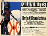 Kurt Hassenkamp, Kolonialfest Berlin-Kilimandscharo Zoologischen Garten, 1911, poster