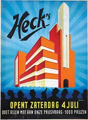 Joop Geesink, Heck's (lunchroom, Utrecht), 1942, poster