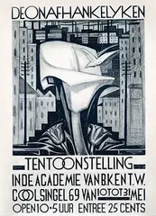 Willem Klyn, De Onafhankelyken Tentoonstelling Rotterdam, 1921, poster