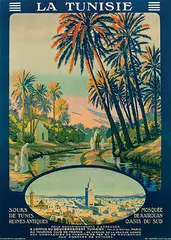 Léon Constant-Duval, La Tunisie Mosquée de Kairouan, poster