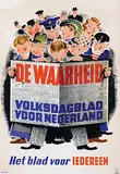 Isadore L. Spreekmeester, de Waarheid Volksdagblad voor Nederland, 1945, poster