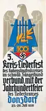 K. Hagmaier, 5. Kreis-Liederfest Donzdorf, 1936, poster