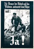 Heinrich Hoffmann, Ja! Die Armee der Arbeit, 1933, poster