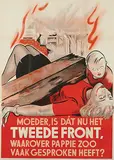 Initial E, Moeder, is dát nu het Tweede Front?, 1943, poster