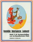 Max Boom, Koninklijke Nederlandsche Landmacht Oorlogsvrijwilliger, 1944, poster