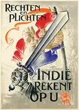 Hendrik Paulides, Indië rekent op U, 1945, poster