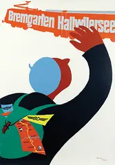 Albert Rüegg, BD WM Bremgarten Hallwilersee, 1969, poster