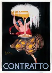 Leonetto Cappiello, Contratto (champagne), 1922, poster