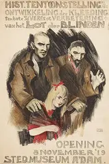 Gerardus H. Grauss, Sted. Museum A'dam-Hist. Tentoonstelling Lot der Blinden, 1919, poster