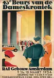 Béla Fischer, R.A.I. Amsterdam 43e Beurs van de Dameskroniek, 1934, poster