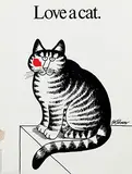 Bernard Kliban, Love a cat., poster