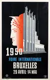 Leo Marfurt, Foire Internationale Bruxelles, 1950, poster