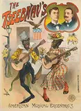 Candido Aragonese de Faria, The Tseebnav's American Musical Excentric's (blackface coon act, Jim Crow), 1901, poster