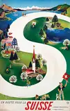 Herbert Leupin, En Route Pour La Suisse, 1939, poster