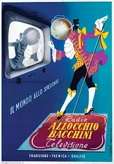 Filippo Romoli, Radio Allocchio Bacchini Televisione, 1954, poster