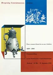 Otto Treumann, Gemeentemuseum Arnhem Twee eeuwen kunst in en om Arnhem, 1952, poster