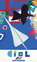 Roger Bezombes, Air France Concorde, 1981, poster