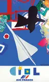 Roger Bezombes, Air France Concorde, 1981, poster