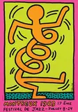 Keith Haring, Montreux Festival de Jazz, 1983, poster