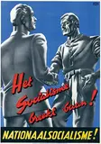 Advertising Agency Ervaco, Nationaalsocialisme ! Het Socialisme breekt baan !, 1942, poster