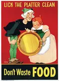 Vernon Grant, Lick the Platter Clean, 1944, poster