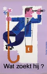 Bucher Crousières, Wat zoekt hij?, poster