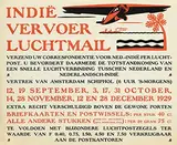 Anton van der Valk, Indië Vervoer Luchtmail, 1929, poster