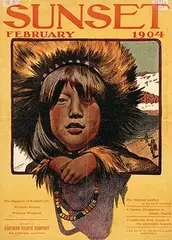 Adolf Methfessel, Sunset The Magazine of Western Life, 1904, poster