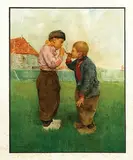 F. Charlet, Without text (cigar smoking children), poster
